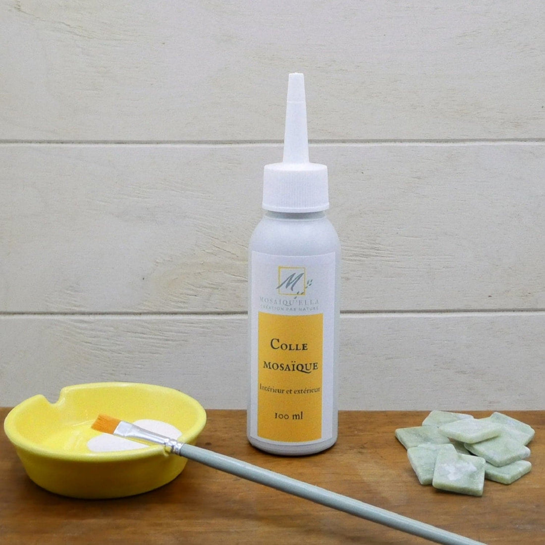 Colle mosaïque intérieur extérieur 100 ml pour la mosaïque - Mosaïqu&