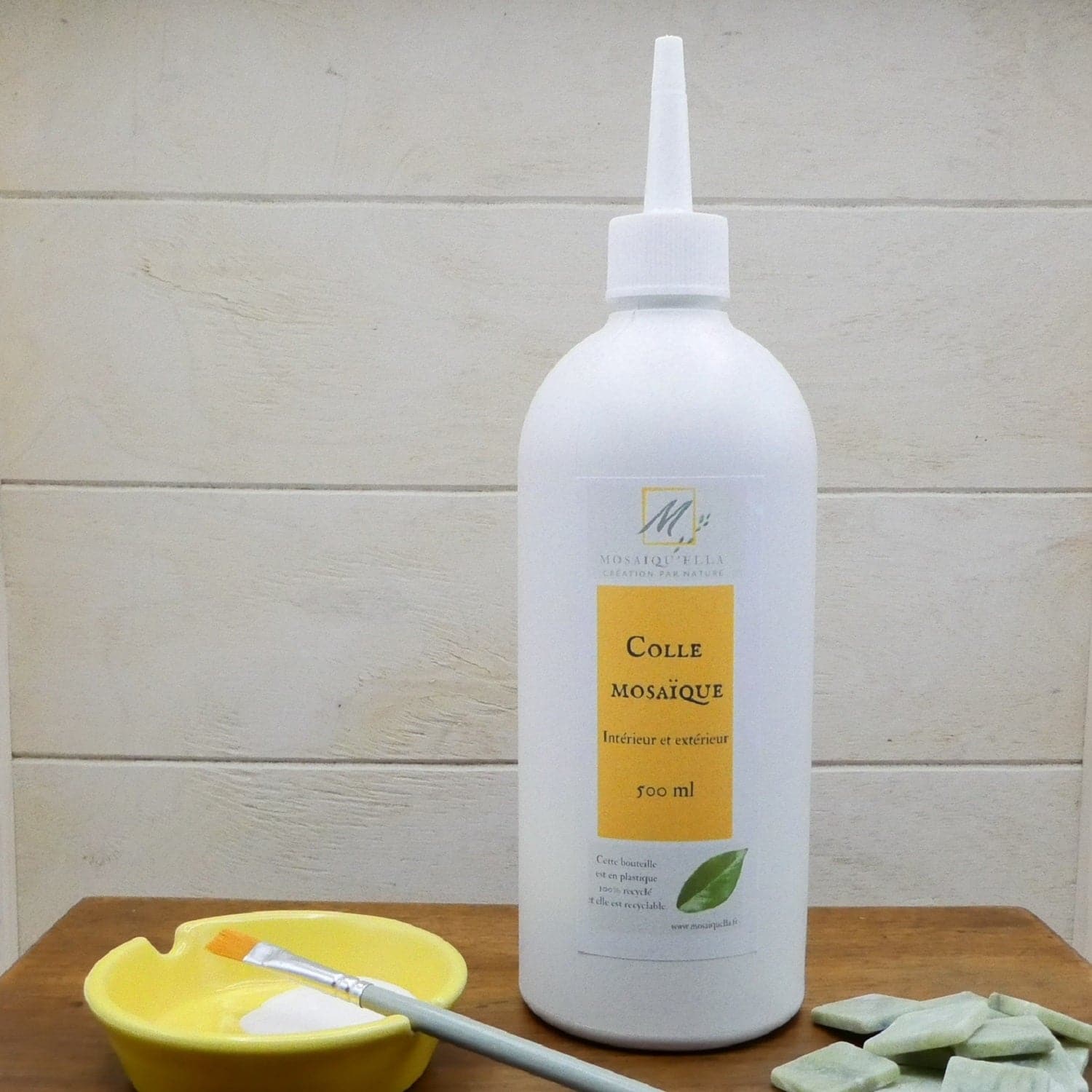 Colle mosaïque intérieur extérieur 500 ml pour la mosaïque - Mosaïqu&