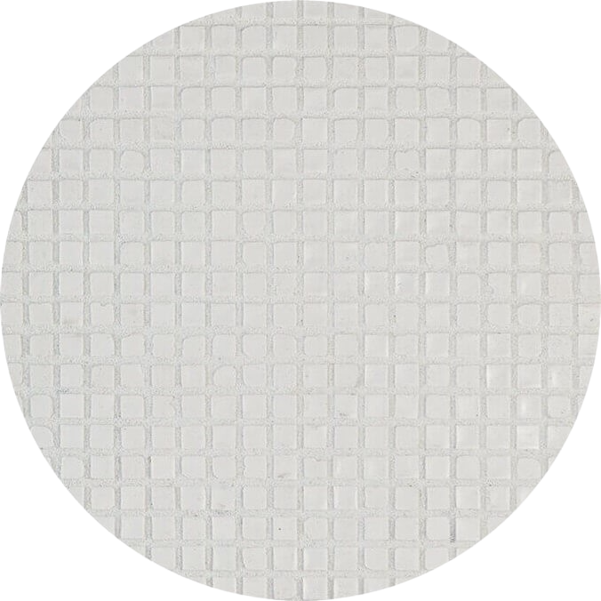 Micro Pâte de verre écologique pour la mosaïque Blanc Talc  