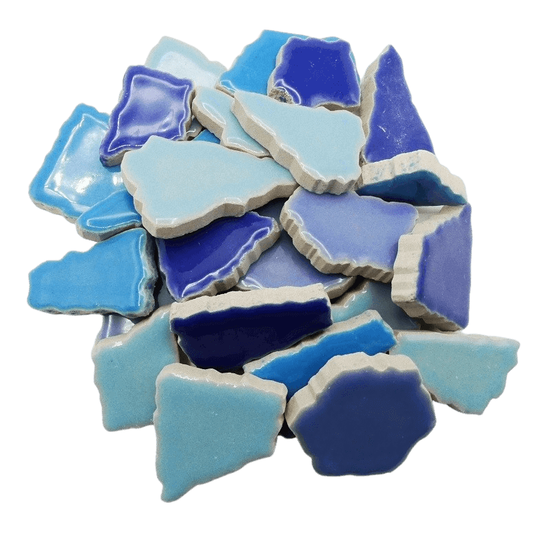 Fragments céramique Bleu pour mosaïque