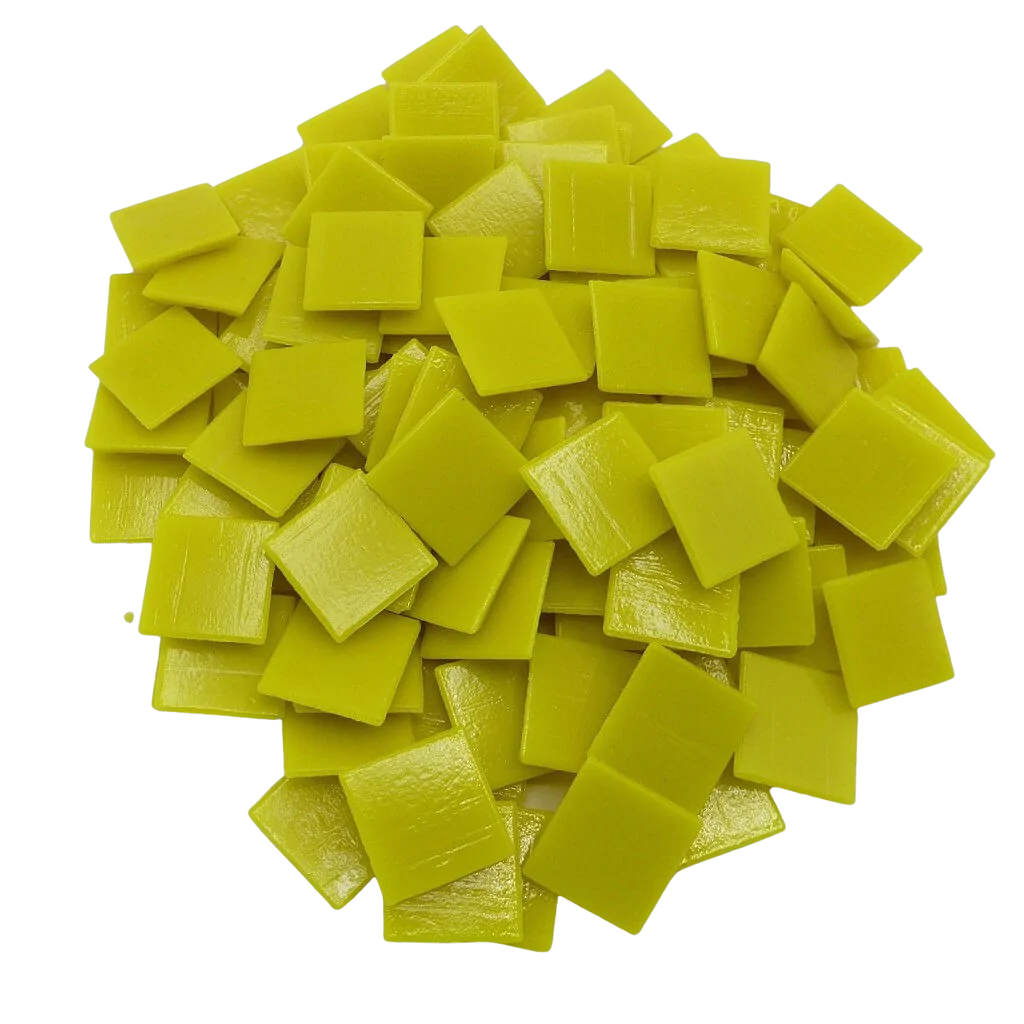 Pâtes de verre Murano Jaune Soleil pour la mosaïque - Mosaïqu&