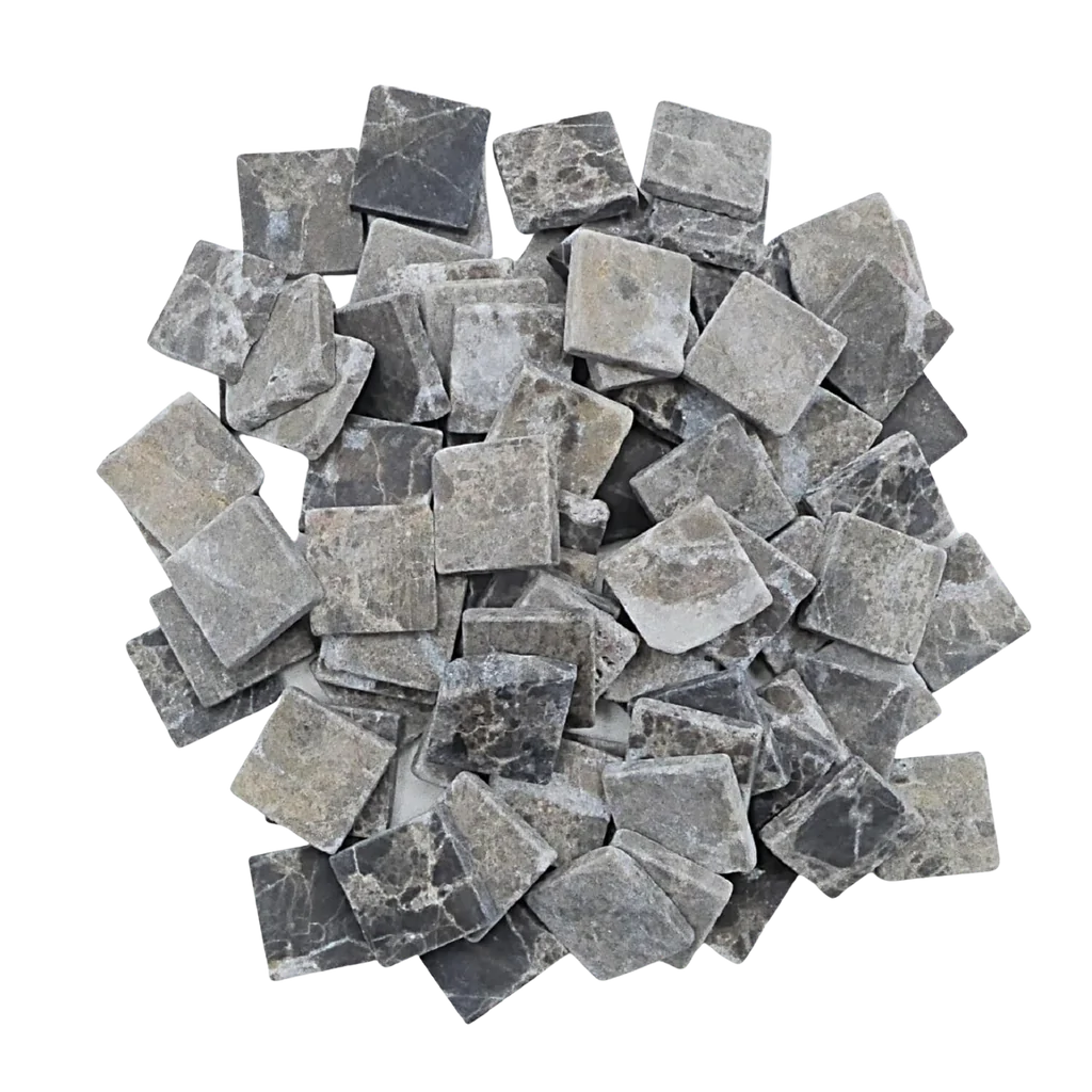 Carreaux de marbre Nature Emperador  pour mosaïque- Mosaïqu&