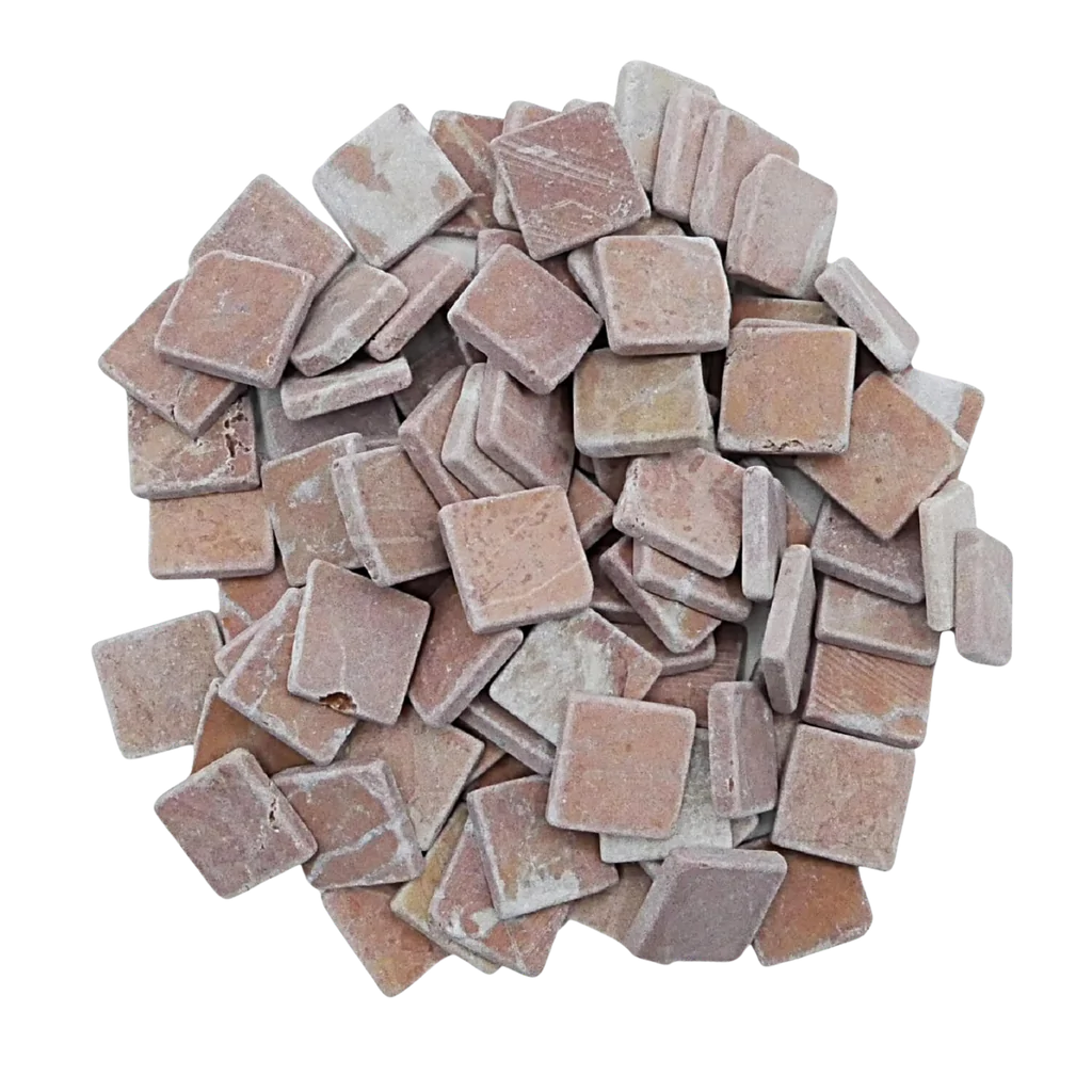 Carreaux de marbre nature Rosso Verona pour la mosaïque - Mosaïqu&