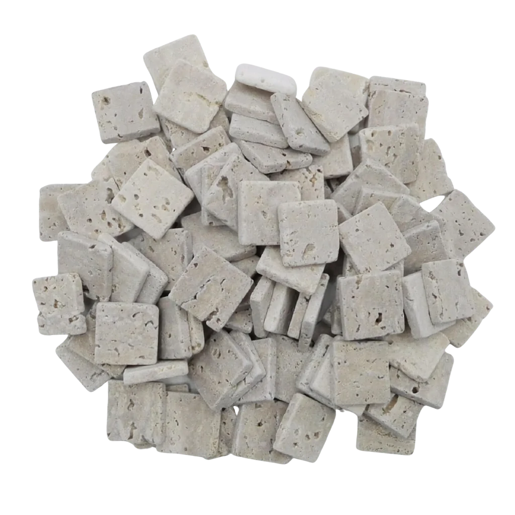 Carreaux de marbre nature Travertin Noce pour la mosaïque - Mosaïqu&