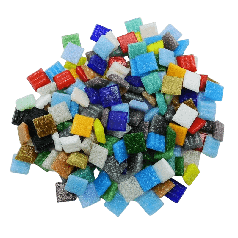 Micro pâtes de verre multicolores pour la mosaïque