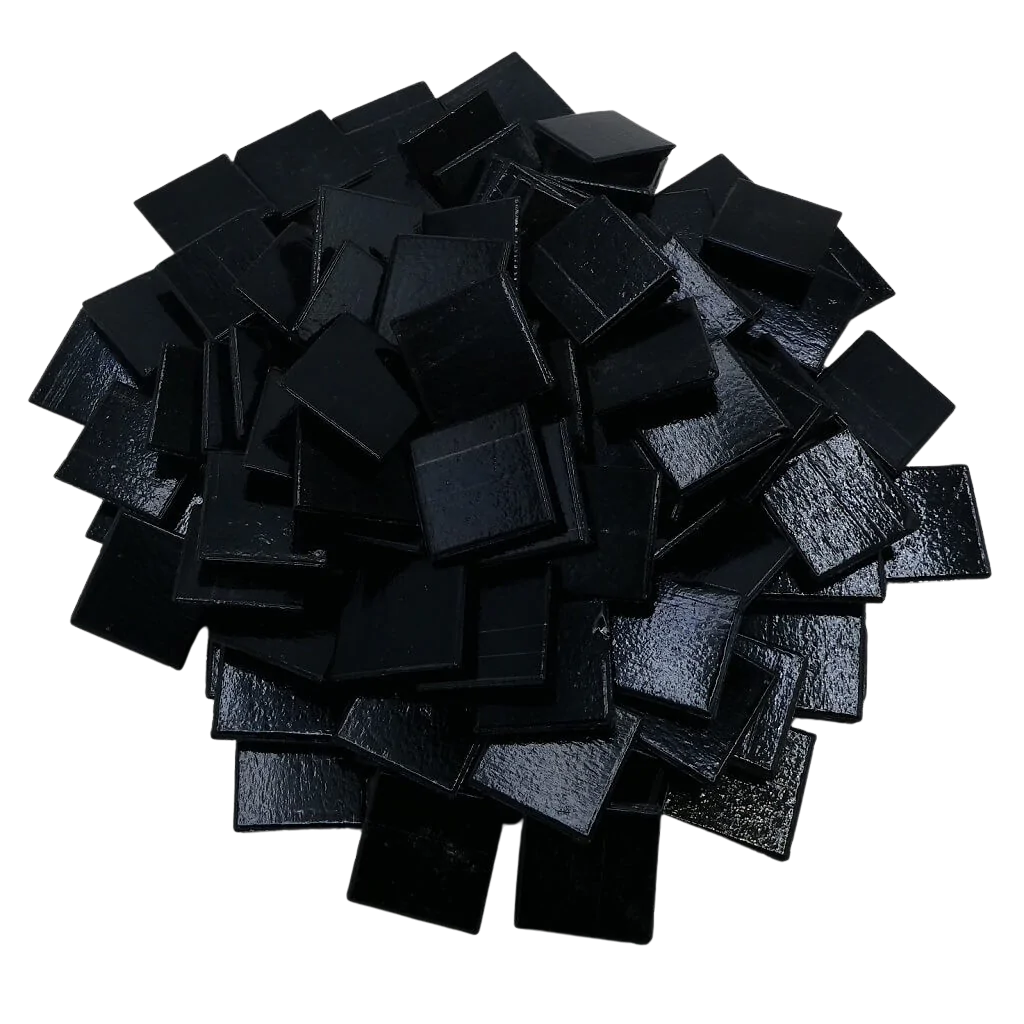 Pâtes de verre Murano Noir Encre pour la mosaïque - Mosaïqu&