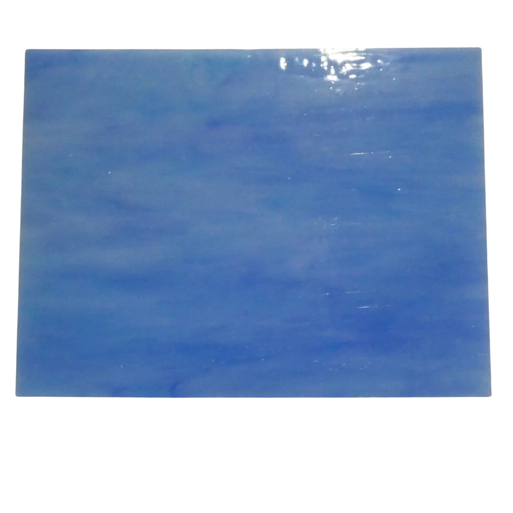 Plaques de verre Tiffany Bleu 15 x 20 cm pour mosaïque - Mosaïqu&