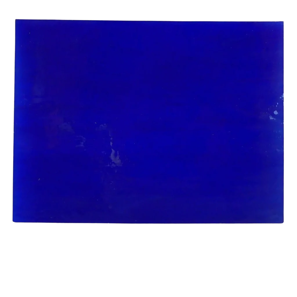 Plaques de verre Tiffany Bleu foncé 15 x 20 cm pour mosaïque - Mosaïqu&