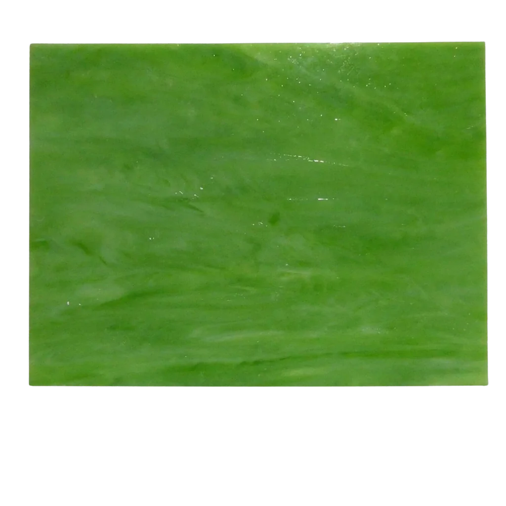 Plaques de verre Tiffany Vert Emeraude 15 x 20 cm pour mosaïque - Mosaïqu&