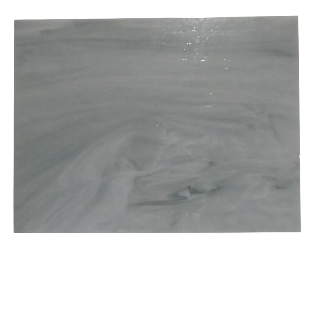 Plaques de verre Tiffany Gris clair 15 x 20 cm pour mosaïque - Mosaïqu&