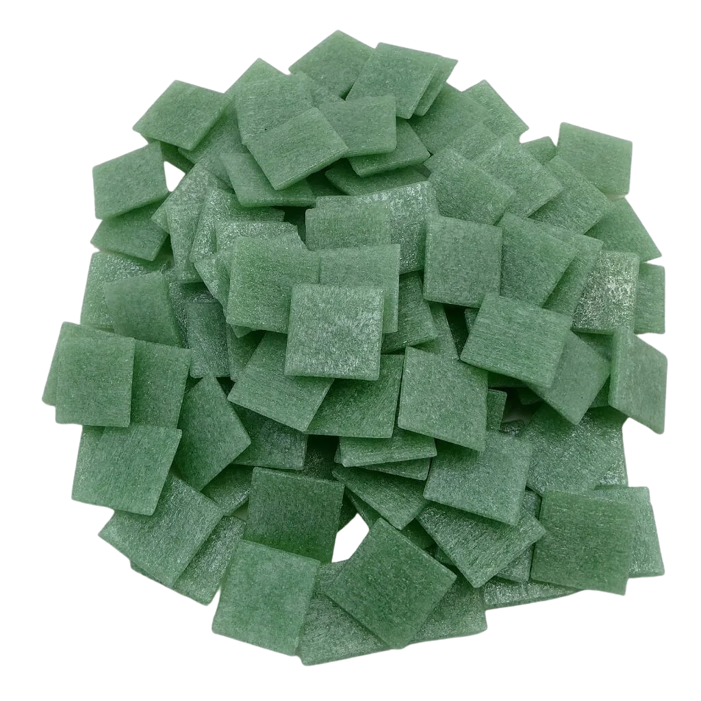 Pâtes de verre Murano Vert Jade pour la mosaïque - Mosaïqu&