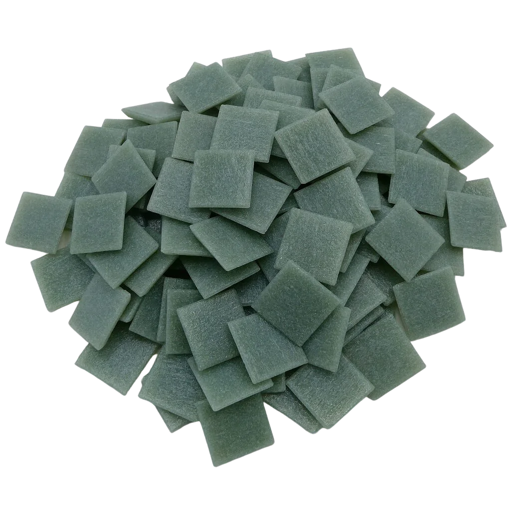 Pâtes de verre Murano Vert Lichen pour la mosaïque - Mosaïqu&