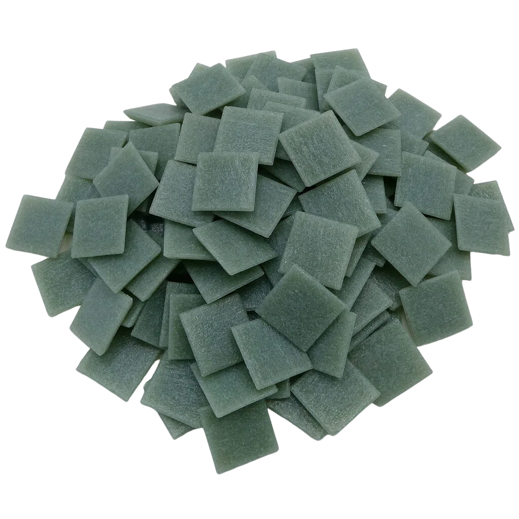 Pâtes de verre Murano Vert Lichen pour la mosaïque - Mosaïqu'ella