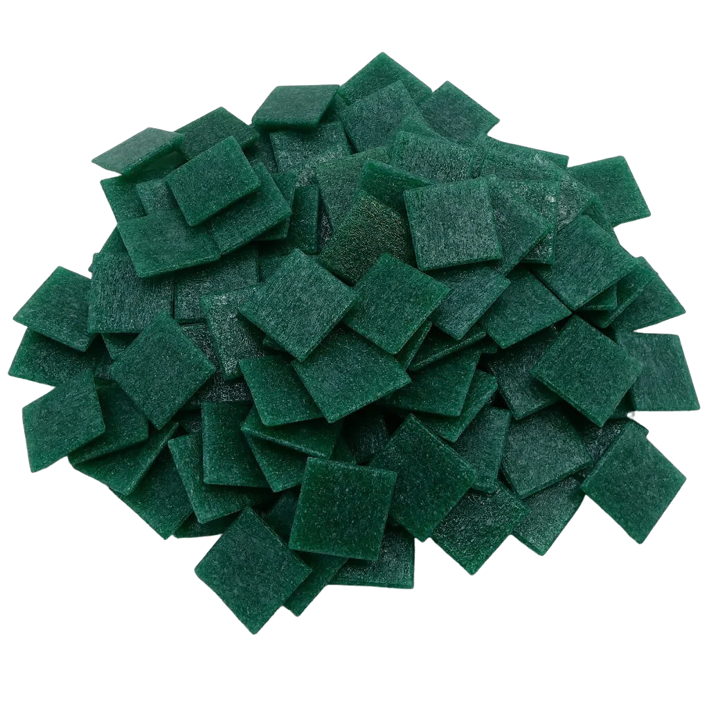 Pâtes de verre Murano Vert Sapin pour la mosaïque - Mosaïqu&