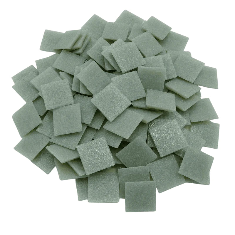Pâtes de verre Murano vert Sauge  pour la mosaïque - Mosaïqu&